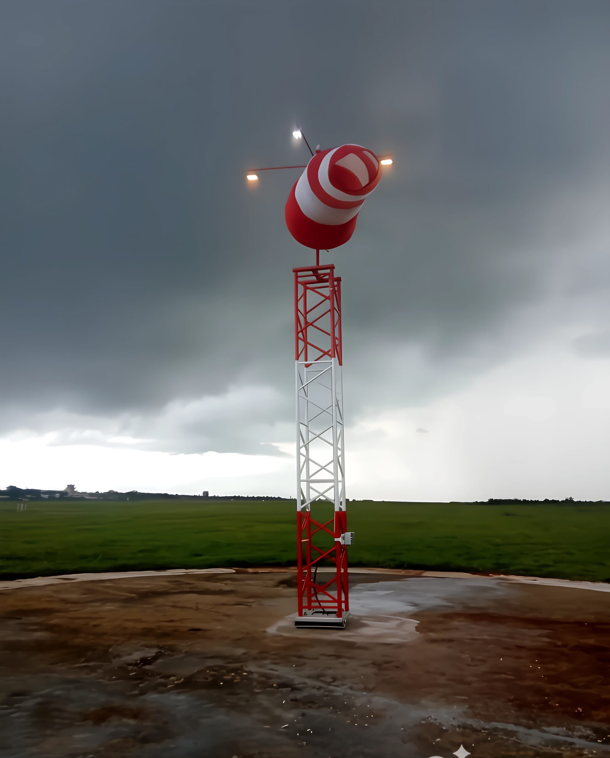 Frangible Wind Sock at Airport